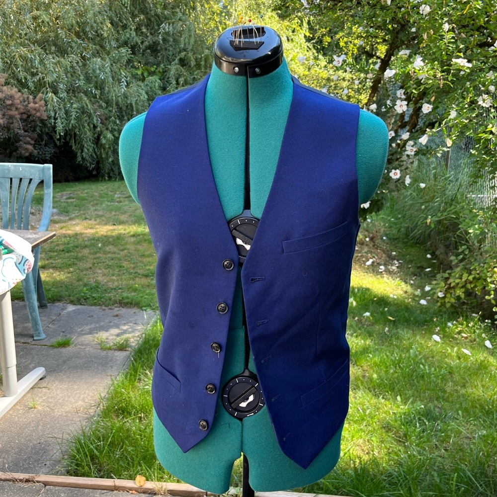 Topman Royal Blue Waistcoat